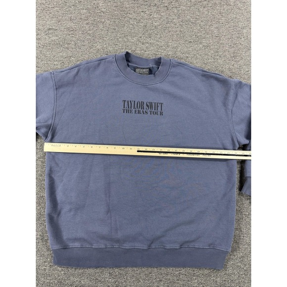 Taylor Swift The Eras Tour Sweatshirt Large Blue Crewneck Official Merchandise - Picture 6 of 11